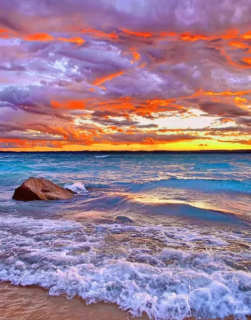 Diamond Painting Sonnenuntergang am Meer